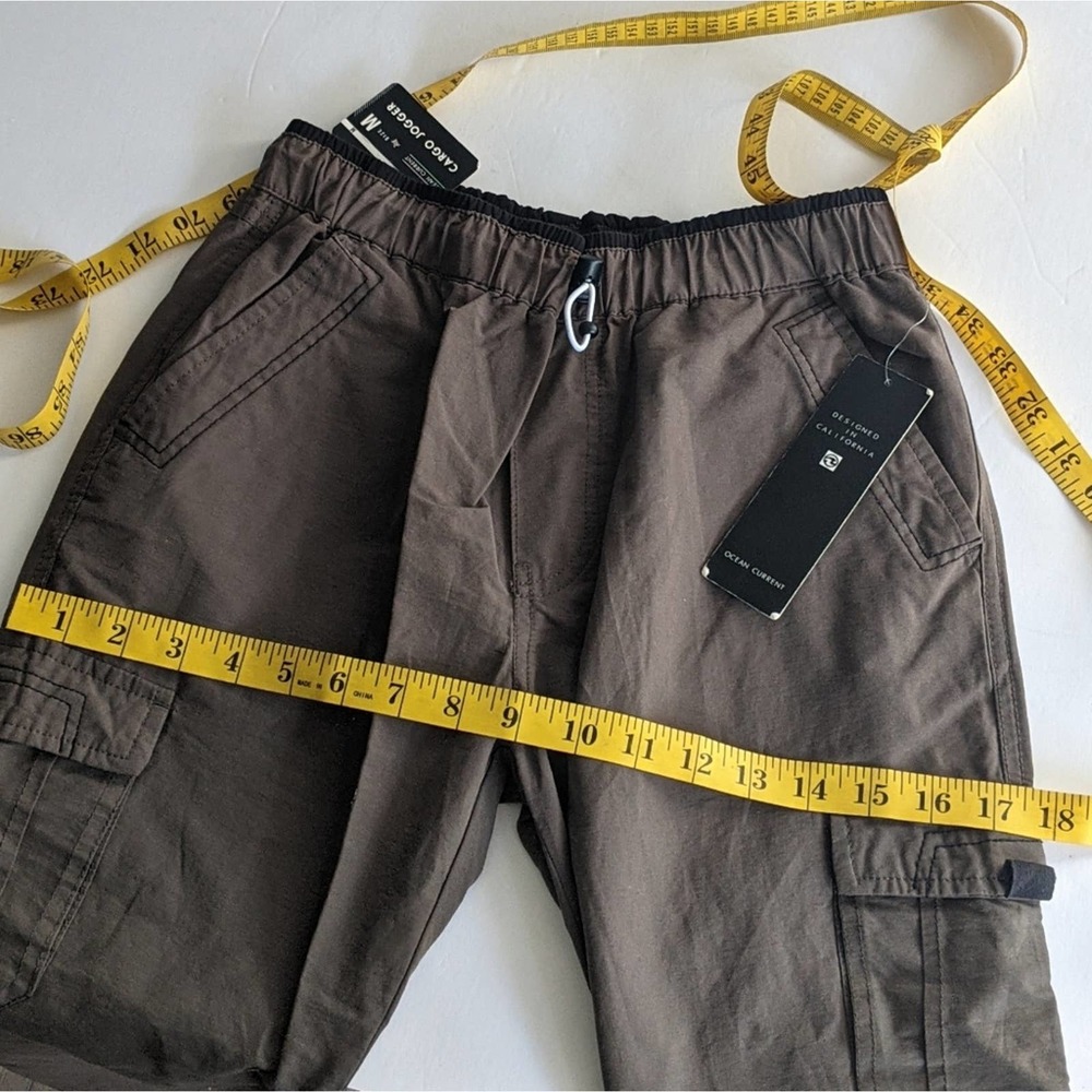 Ocean Current Cargo Joggers Dark Khaki Medium New